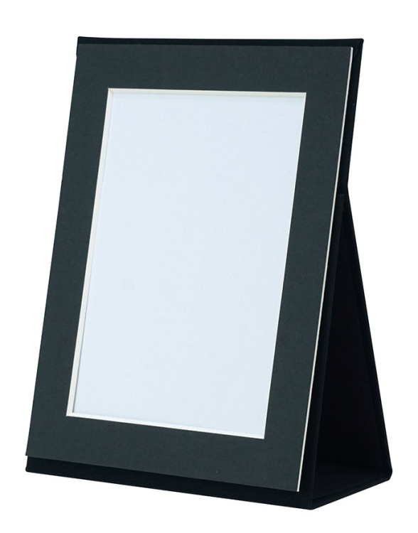 万丈　ポータブルフォトフレーム　2L判タテ　ブラック