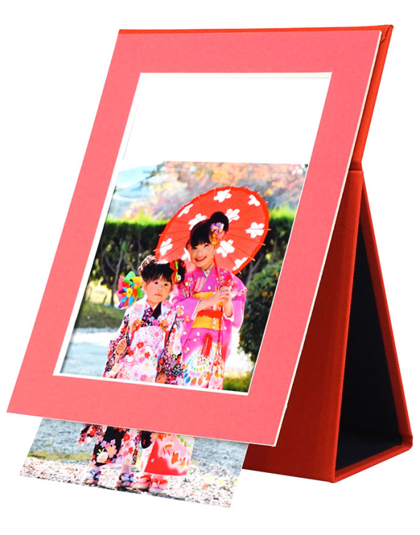 万丈 ポータブルフォトフレーム 2L判タテ ラベンダー