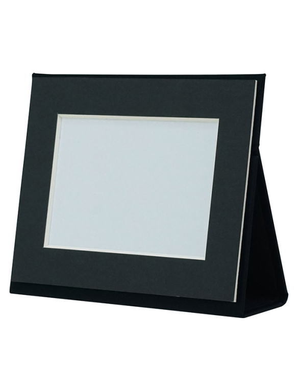 万丈　ポータブルフォトフレーム　L判ヨコ　ブラック