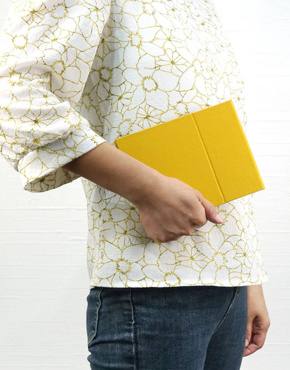 万丈　ポータブルフォトフレーム　L判ヨコ　ライム