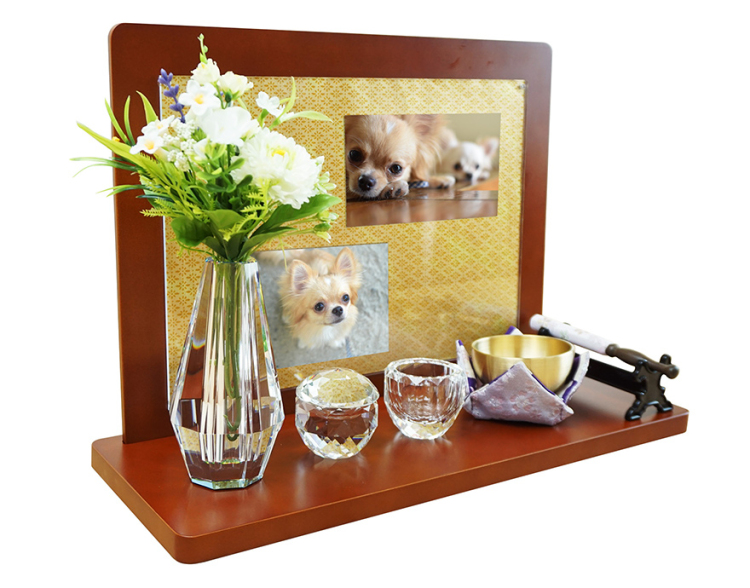 万丈 アクリルパネル飾台(和紙付) 3915 ブラウン