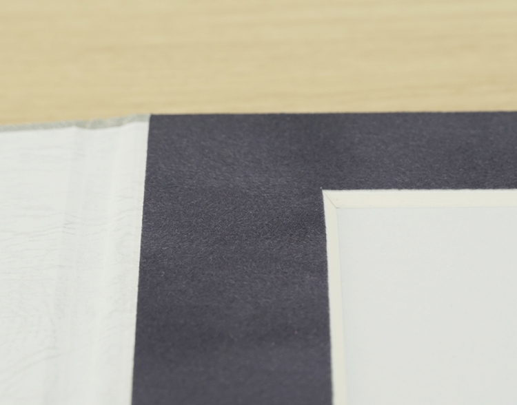 万丈 メモリアルフレーム 四切 メタリックグレー