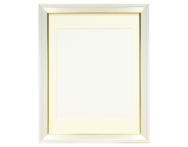 万丈 無反射V入山肖像額 白 八〇判