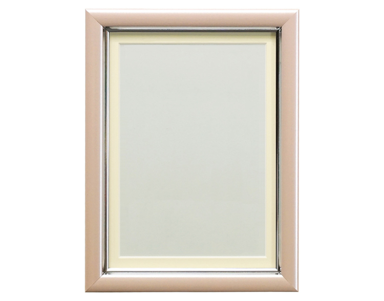 万丈 Vカラー肖像額 キャビネN ピンク