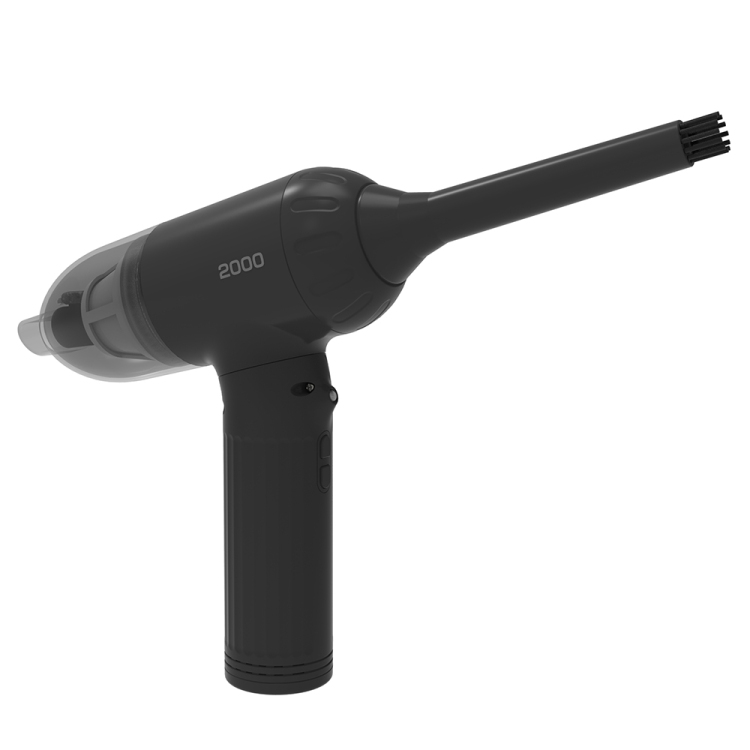 電動エアダスター クリーナー付き充電式2000/ブラック DAD-201BK (tm)
