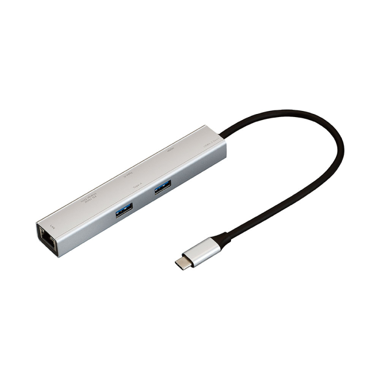 Type-C6in1スリムドック/シルバーUD-C07SL (tm)