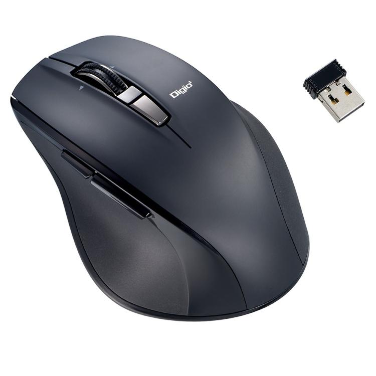 高速スクロール 無線静音5ボタン BLEDマウス/Nブラック MUS-RKF164NBK (tm)