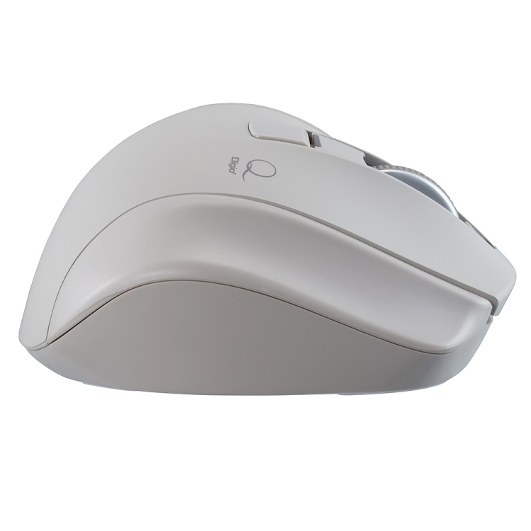 小型BT静音5ボタン レーザー式親指トラックボール／グレージュ MUS-TBLF225GY　(tm)