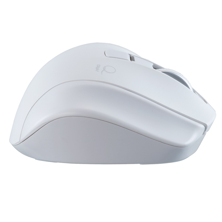 小型BT静音5ボタン レーザー式親指トラックボール/ホワイト MUS-TBLF225W (tm)