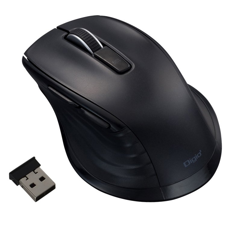 無線静音5ボタン BlueLEDマウス/ブラック MUS-RKF226BK (tm)