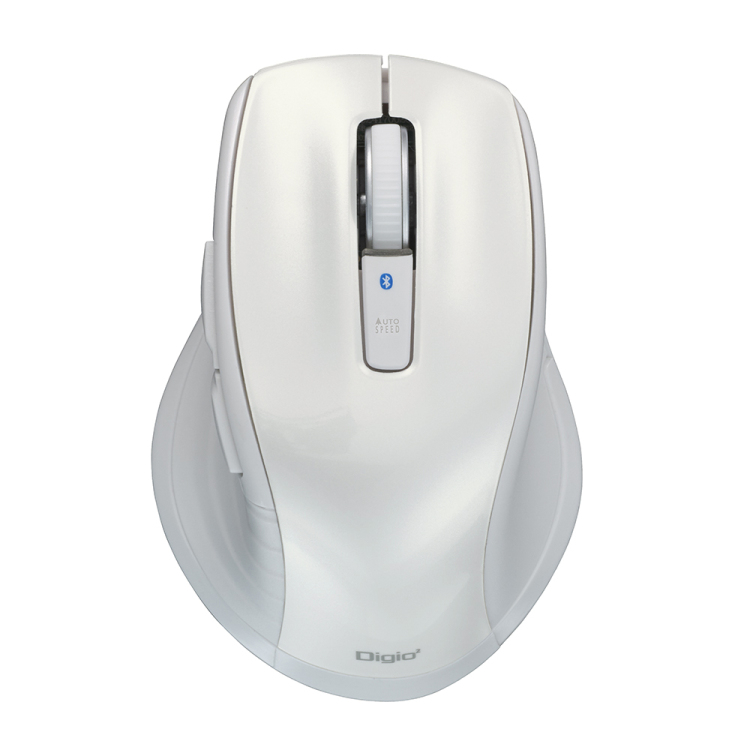 BT静音5ボタン BlueLEDマウス/ホワイト MUS-BKF228W (tm)