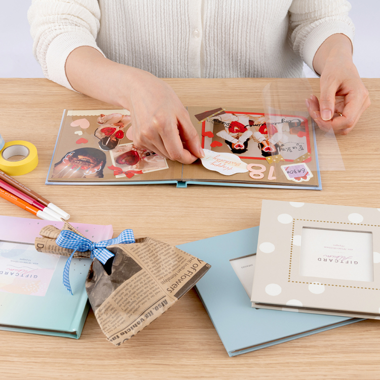 ブックフリー/ギフトカードアルバム/Sミニ/エクリュ2 A-SMBP-101-2