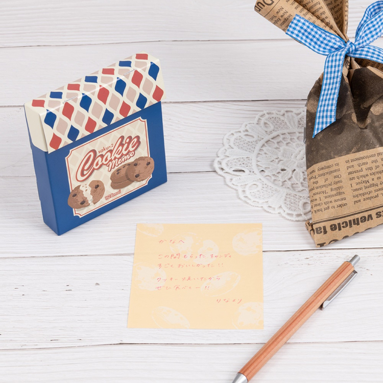 箱入りメモ・A7・128枚・クッキー COC-ME-A703-1