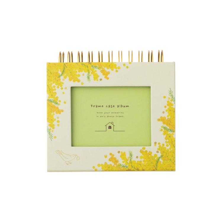 フォトランク フレームケース アルバム L/フラワーイエロー A-FTPC-104-Y