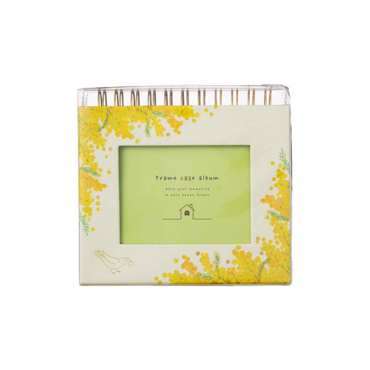 フォトランク フレームケース アルバム L/フラワーイエロー A-FTPC-104-Y