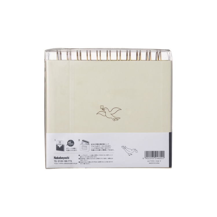 フォトランク フレームケース アルバム L/フラワーイエロー A-FTPC-104-Y