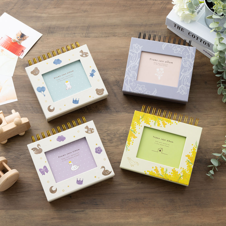 フォトランク フレームケース アルバム L/フラワーイエロー A-FTPC-104-Y