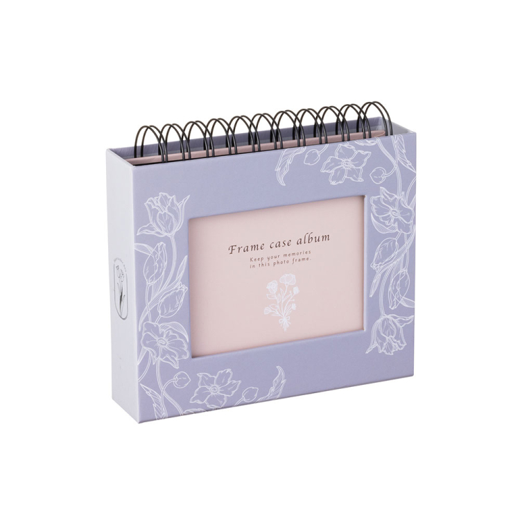 フォトランク フレームケース アルバム L/フラワーバイオレット A-FTPC-104-V