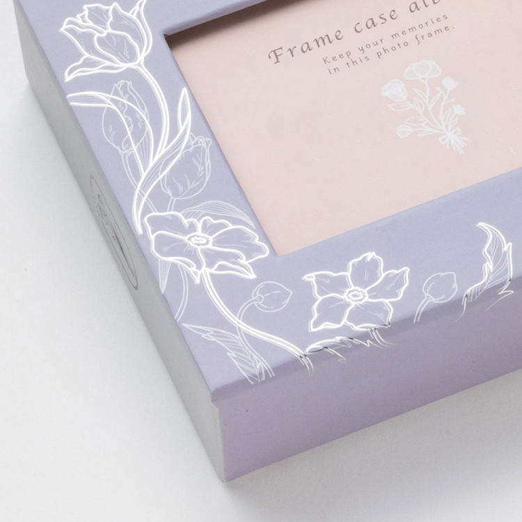 フォトランク フレームケース アルバム L/フラワーバイオレット A-FTPC-104-V
