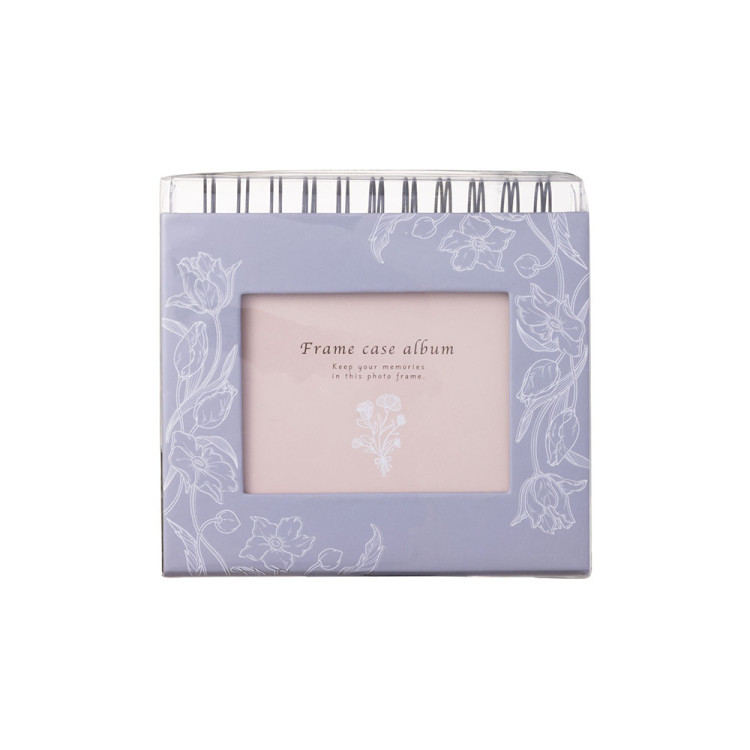 フォトランク フレームケース アルバム L/フラワーバイオレット A-FTPC-104-V