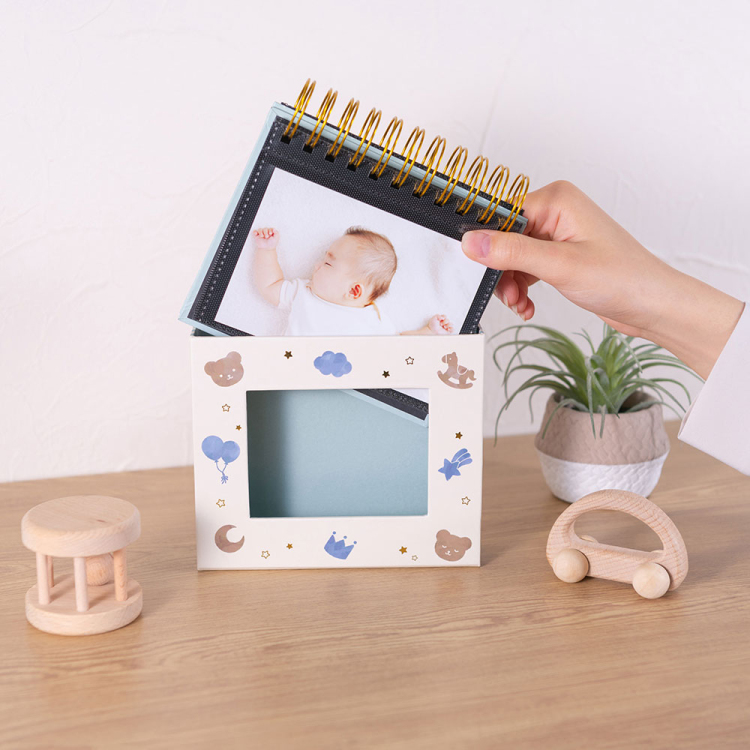 フォトランク フレームケース アルバム L/ベビーブルー A-FTPC-105-B