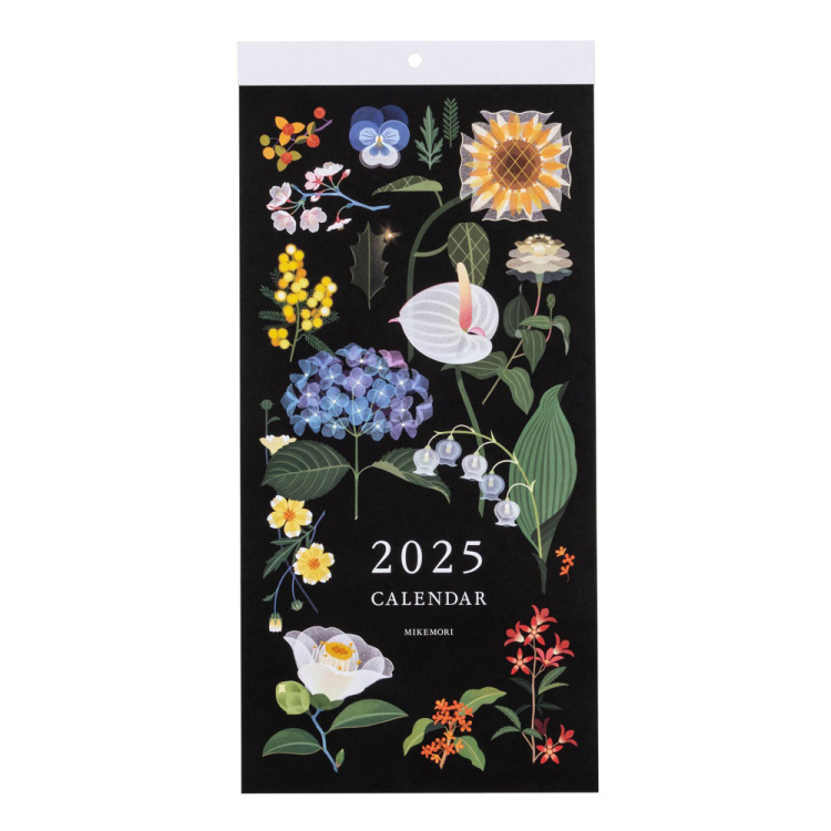 FSC-MX/壁掛けカレンダー2025 花イラスト/A3スリム COC-CLH-A3SFI-25