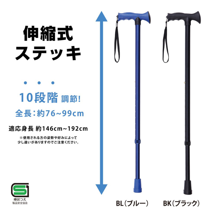 エコノミータイプ 花柄折りたたみ式ステッキ/花柄レッド RQS-E012FR