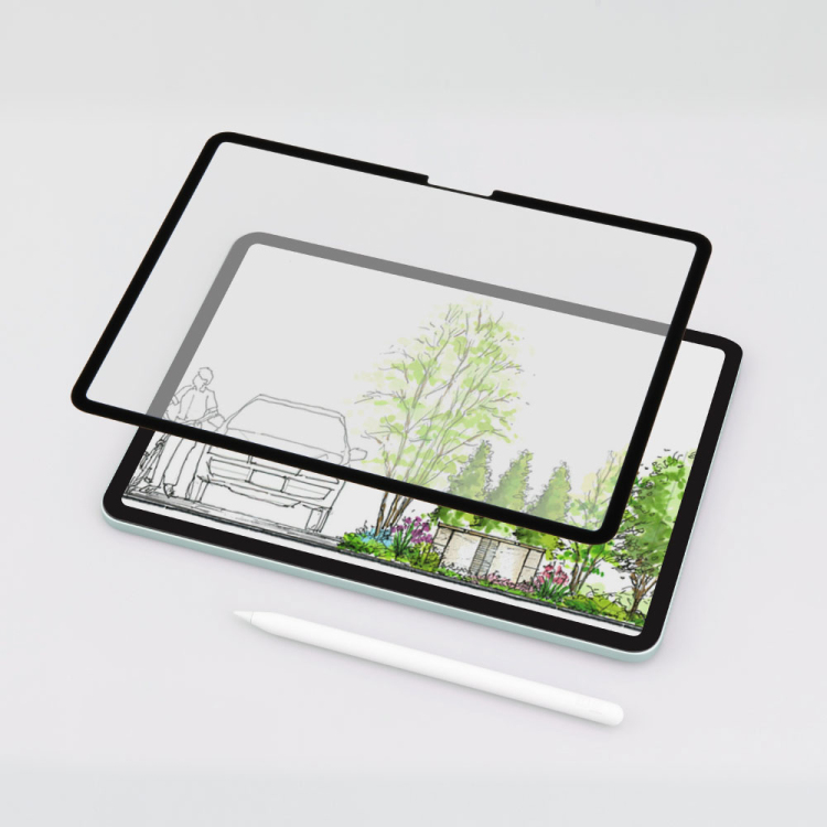 iPadAir11インチ用着脱式ペーパータッチフィルム TBF-IPA241FDGPK
