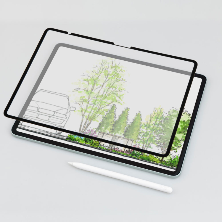 iPadAir13インチ用着脱式ペーパータッチフィルム TBF-IPA242FDGPK