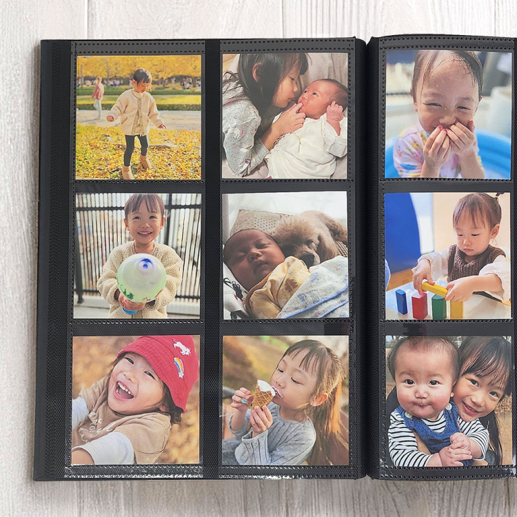 【WEB限定品】ナカバヤシ WBA-6SQアルバム　専用替台紙 ／ リフィル ましかく2列3段 WBA-6SQ-D10