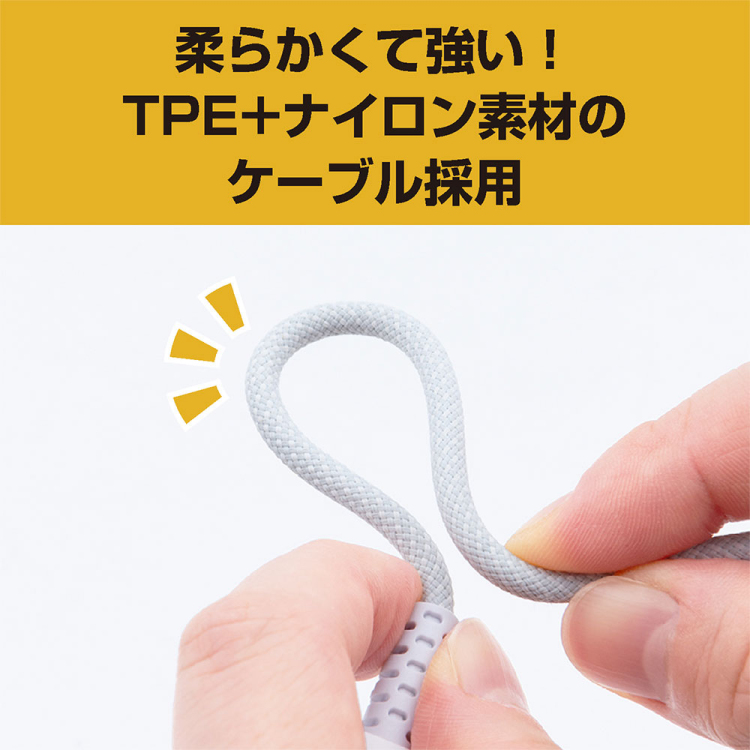 ナカバヤシ GaN 30W PD充電器 2m/白 JYU-AC0120W (tm)