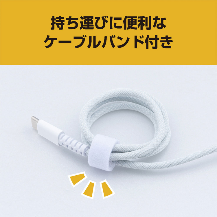 ナカバヤシ GaN 30W PD充電器 2m/白 JYU-AC0120W (tm)