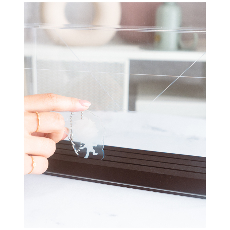 ナカバヤシ アクリルスタンドケース 高さ12cm対応 CCA-101CR (tm)