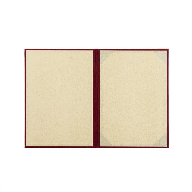 ナカバヤシ 証書ファイル(コーナー後付) 布クロス貼り(スエード調)タイプ A4判 FSS-A4C-R エンジ