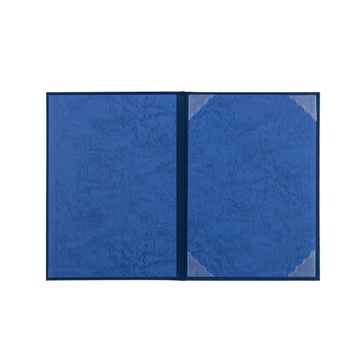 ナカバヤシ 証書ファイル(コーナー後付) 布クロス貼りタイプ A4判 FSH-A4C-B紺