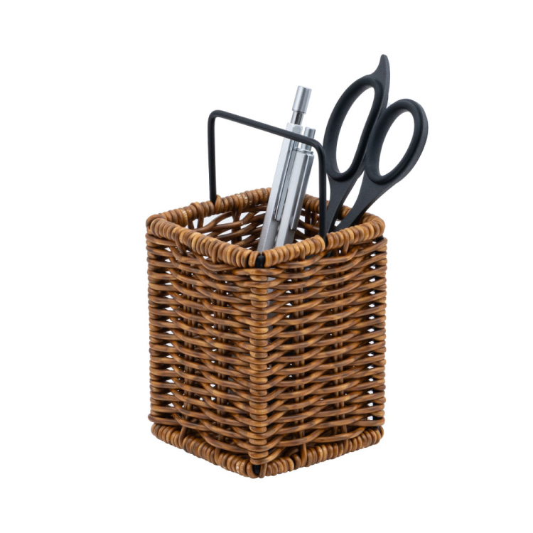 ナカバヤシ ラタンスタイルペンスタンド/ブラウン RSS-PS01BR