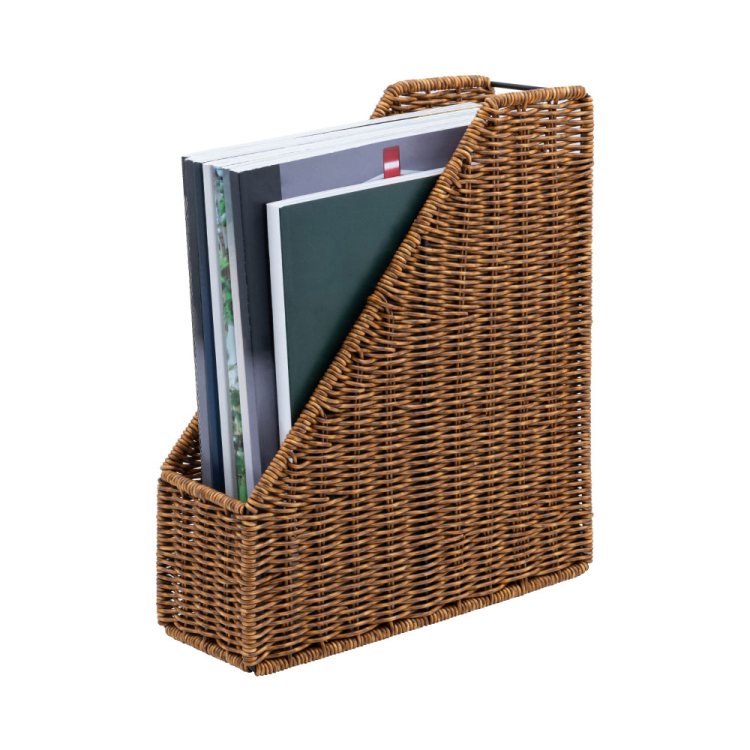 ナカバヤシ ラタンスタイルファイルスタンド/ブラウン RSS-FS01BR