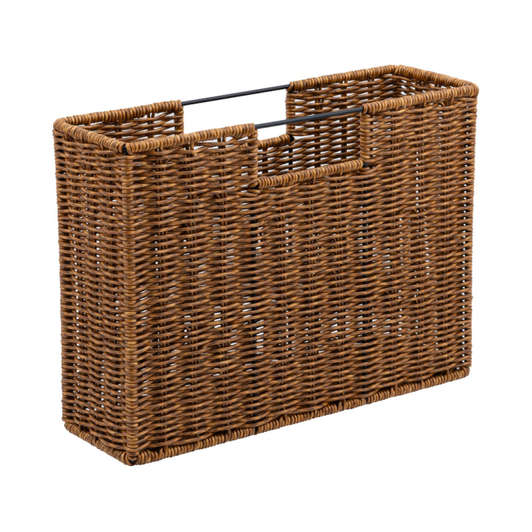 ナカバヤシ ラタンスタイルファイルボックス／ブラウン RSS-FB01BR