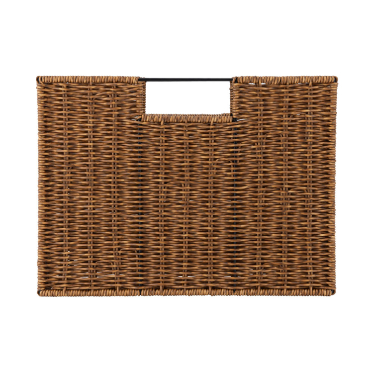 ナカバヤシ ラタンスタイルファイルボックス／ブラウン RSS-FB01BR