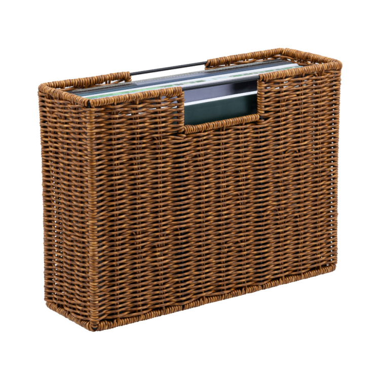 ナカバヤシ ラタンスタイルファイルボックス／ブラウン RSS-FB01BR