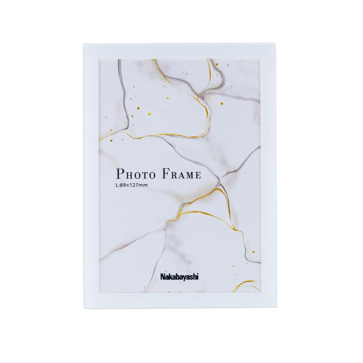 ナカバヤシ アクリル製フォトフレーム/スライド式/L/ホワイト F-AC-101-W