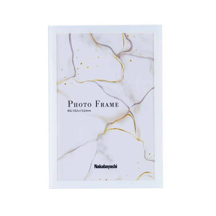 ナカバヤシ アクリル製フォトフレーム/スライド式/KG/ホワイト F-AC-102-W