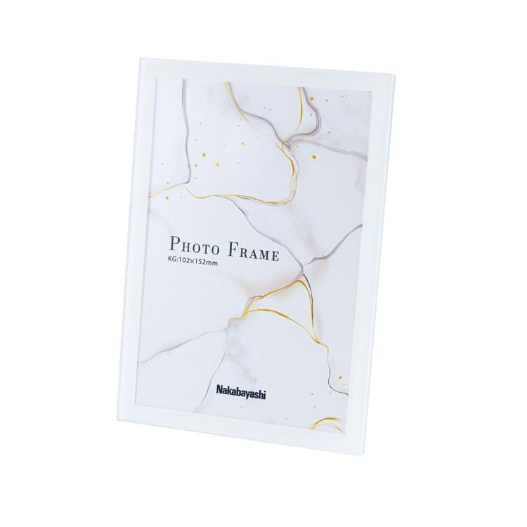 ナカバヤシ アクリル製フォトフレーム/スライド式/KG/ホワイト F-AC-102-W