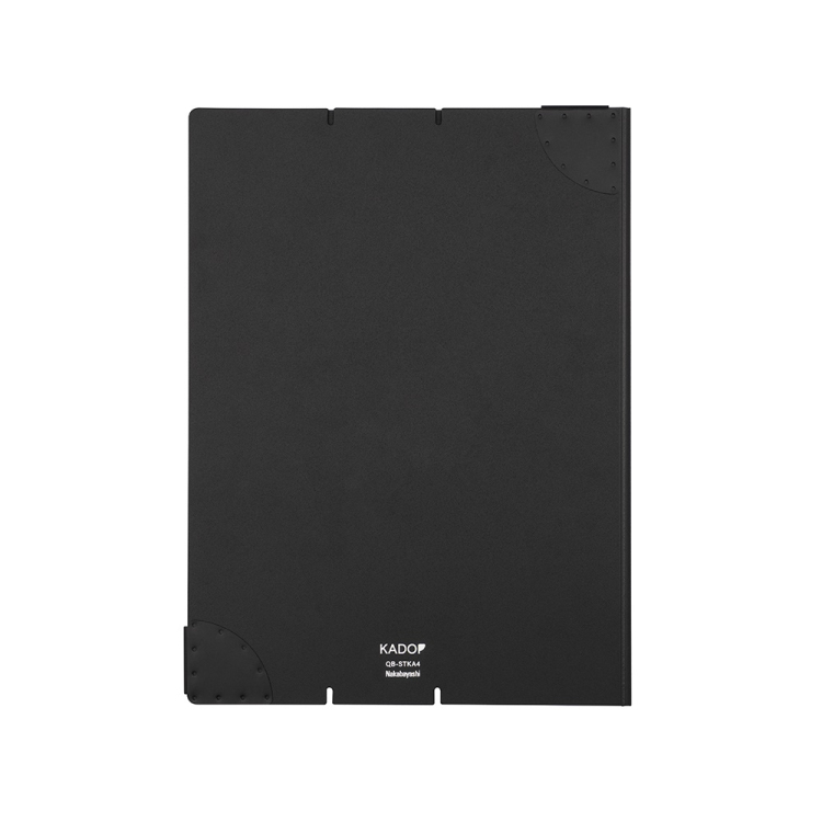 ナカバヤシ マグネットクリップボード カドップ/スタンドタイプ/A4/フルブラック QB-STKA4-D