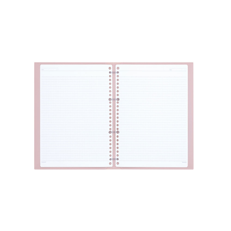 ナカバヤシ フラリーフ/ロジカル・フラットバインダーノート/B5/オールドピンク FLL-B501B-P