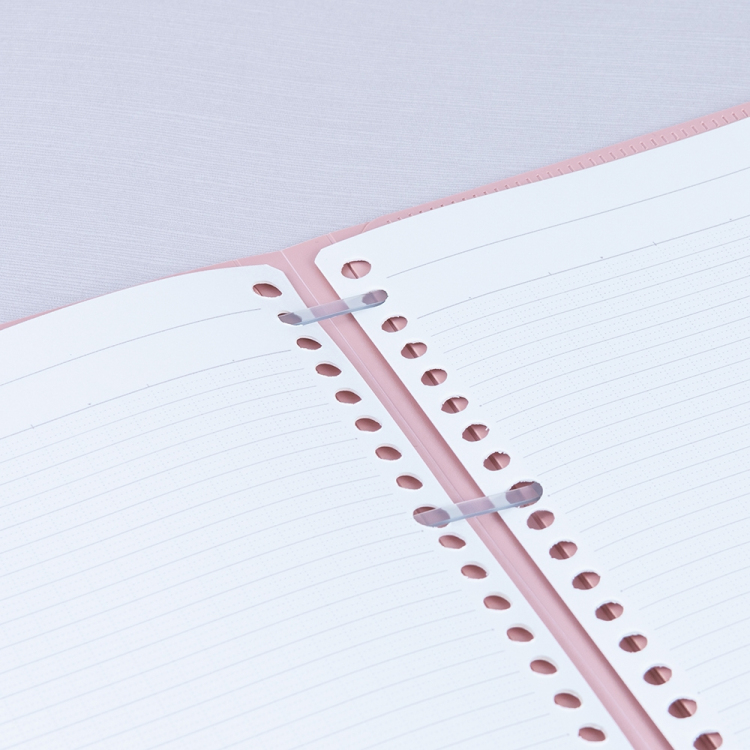 ナカバヤシ フラリーフ/ロジカル・フラットバインダーノート/B5/オールドピンク FLL-B501B-P