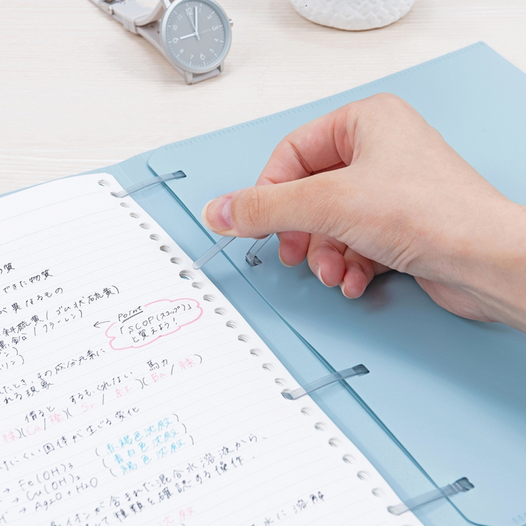 ナカバヤシ フラリーフ/ロジカル・フラットバインダーノート/B5/オールドピンク FLL-B501B-P