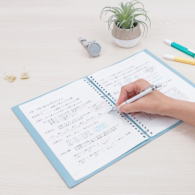 ナカバヤシ フラリーフ/ロジカル・フラットバインダーノート/B5/オールドピンク FLL-B501B-P