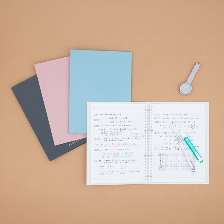 ナカバヤシ フラリーフ/ロジカル・フラットバインダーノート/B5/ミルキーホワイト FLL-B501B-W