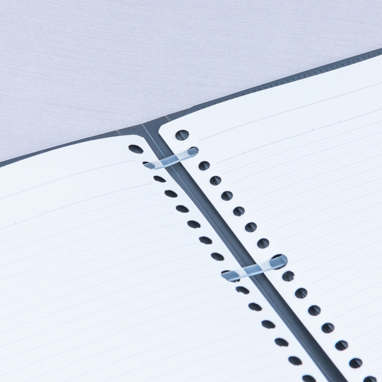 ナカバヤシ フラリーフ/ロジカル・フラットバインダーノート/B5/スモーキーブラック FLL-B501B-D